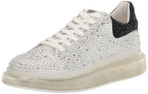 DKNY Women's Essential Lightweight Slip on Comfort Sneaker, Wht/Black, 8.5